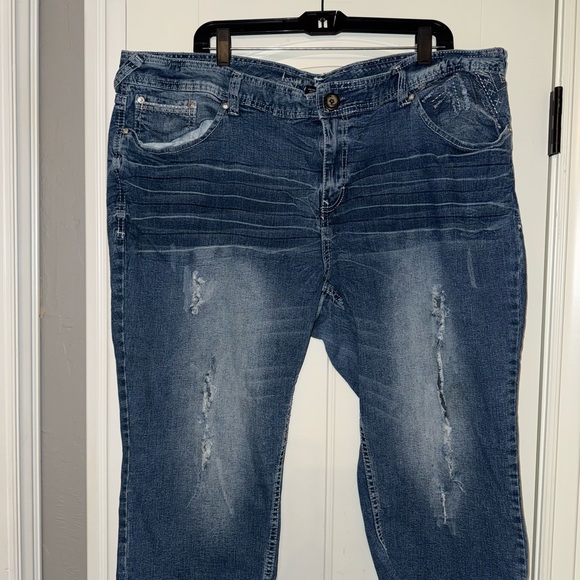 Ariya Denim - Ariya Blue Distressed Boyfriend Jeans